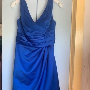 Knee length bridesmaid dress